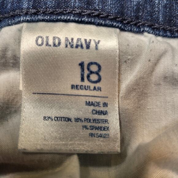 Old Navy Jeans Womens 18 Regular Blue The Diva Straight Leg Stretch Denim - Picture 4 of 10